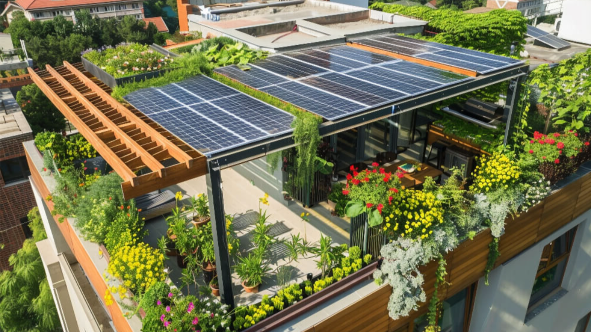 Les pergolas solaires : esthétique et fonctionnalité pour les gîtes écoresponsables